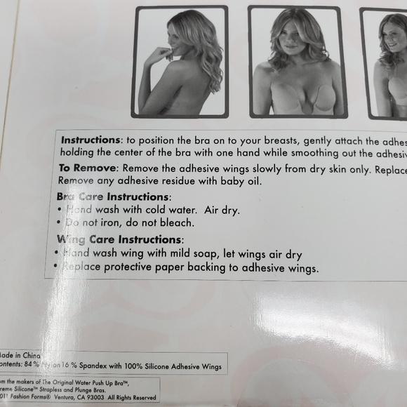 NIB FASHION FORMS U Plunge Bra Backless Strapless - Picture 6 of 11